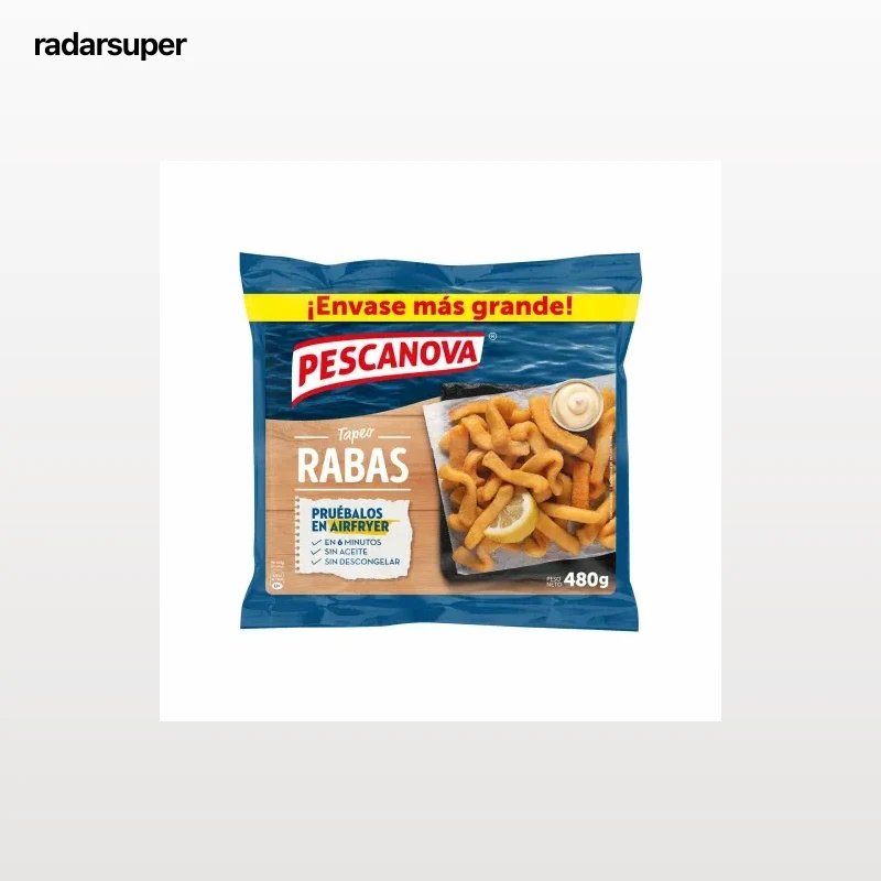 Rabas enharinadas Pescanova 480 g.