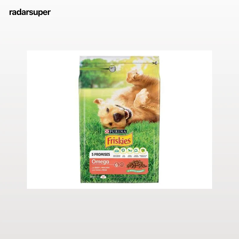 RAÇÃO PARA CÃO FRISKIES OMEGA COM VACA E PEIXE 3KG