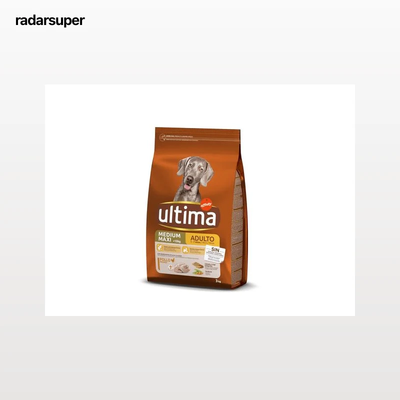 RAÇÃO PARA CÃO ULTIMA MÉDIO/MAXI COM FRANGO 3KG