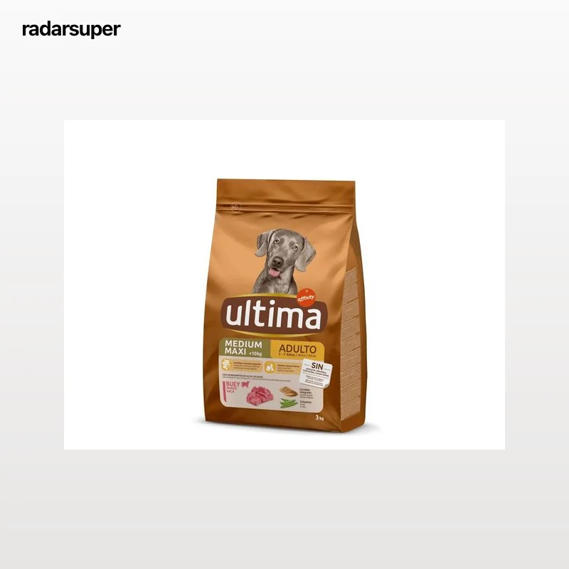 RAÇÃO PARA CÃO ULTIMA PARA RAÇA MÉDIO/MAXI COM VACA 3KG