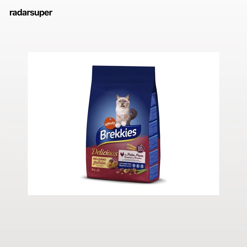 RAÇÃO PARA GATO BREKKIES DELICIOUS COM AVES 3KG