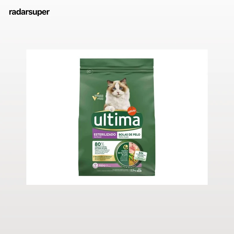 RAÇÃO PARA GATO ESTERILIZADO ULTIMA BOLAS DE PÊLO 2.5KG