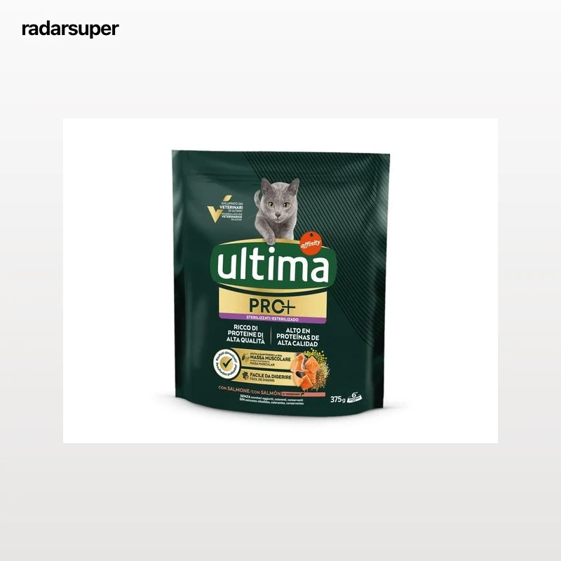 RAÇÃO GATO ESTERILIZADO ULTIMA PRO+ SALMÃO 375G