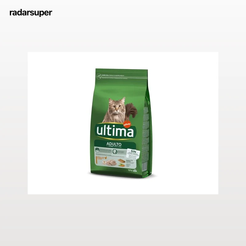 RAÇÃO PARA GATO ULTIMA COM FRANGO E ARROZ 1.5KG