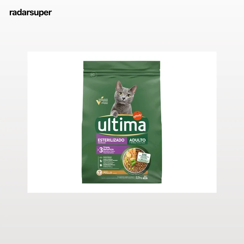 RAÇÃO PARA GATO ULTIMA ESTERILIZADO FRANGO 2.5KG