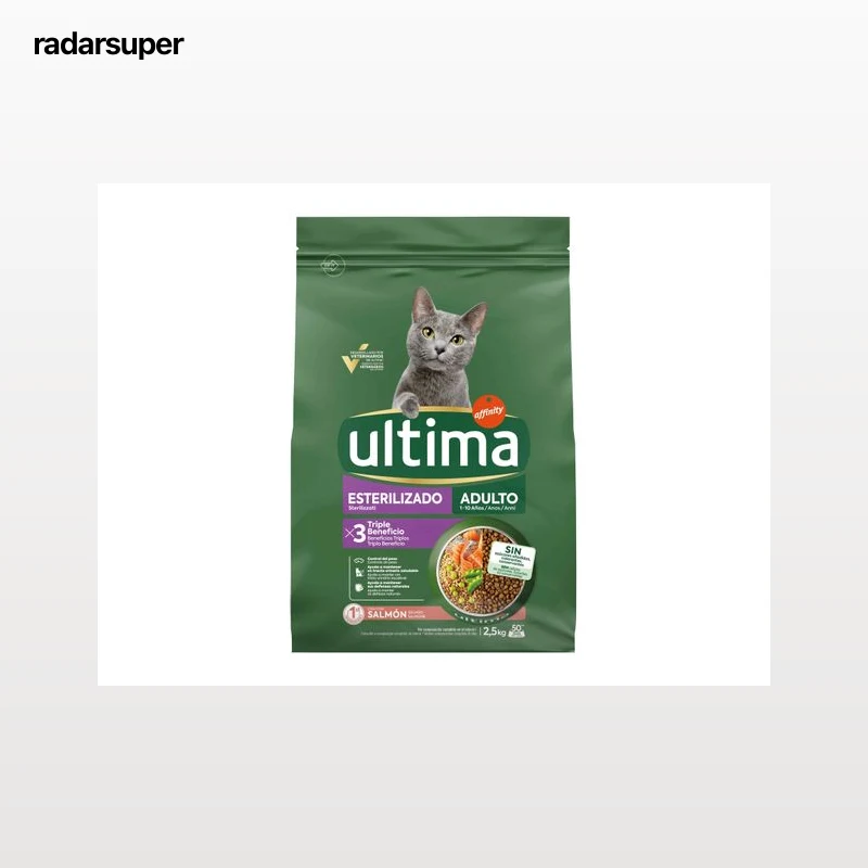 RAÇÃO GATO ULTIMA ESTERILIZADO SALMÃO 2.5KG