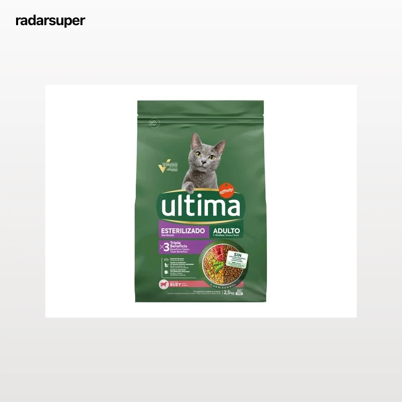 RAÇÃO PARA GATO ULTIMA ESTERILIZADO VACA 2.5KG