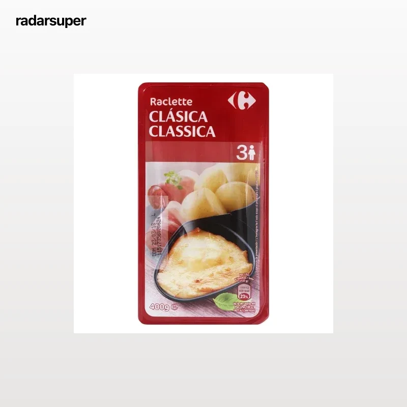 Raclette en lonchas Carrefour 400 g.