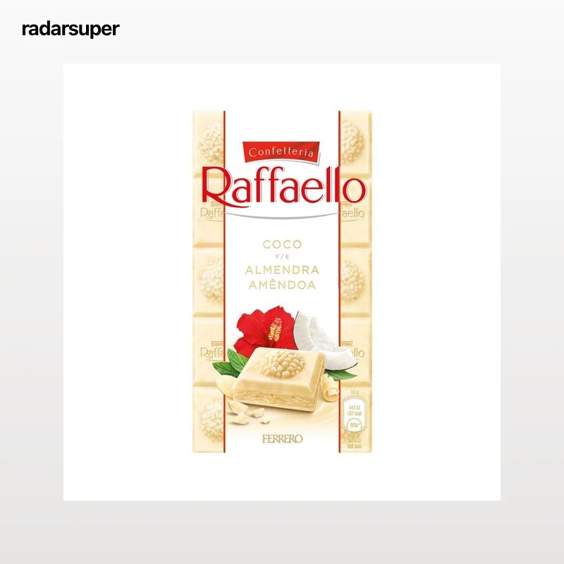 RAFAELLO Chocolate con leche, coco y almendra 90 g.