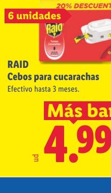 RAID Cebos para cucarachas