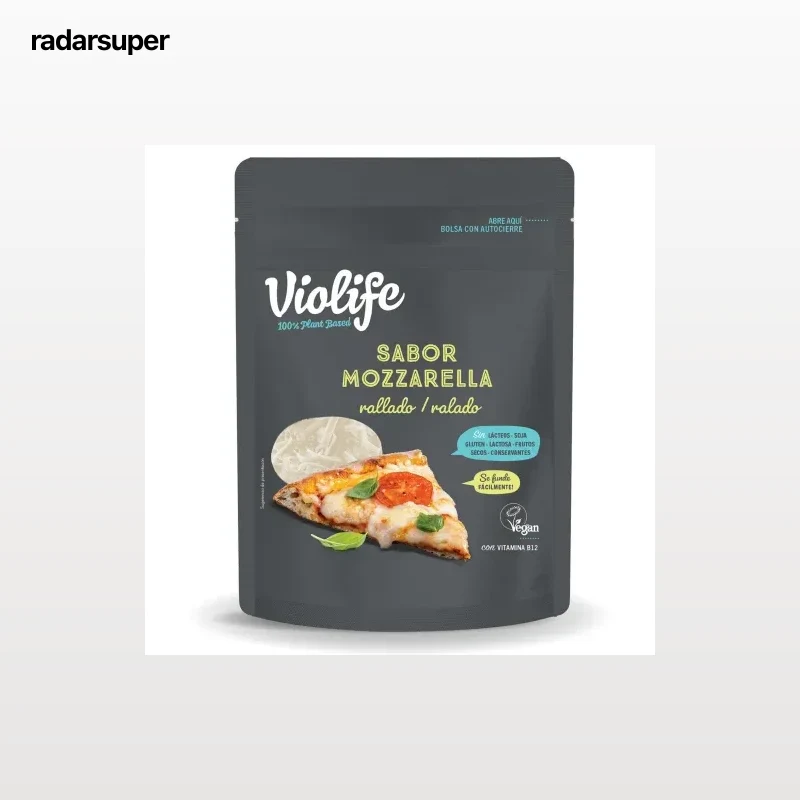 Rallado sabor mozzarella Violife sin gluten sin lactosa 200 g.