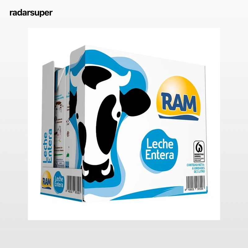 RAM Leche entera de vaca 6x1 l.