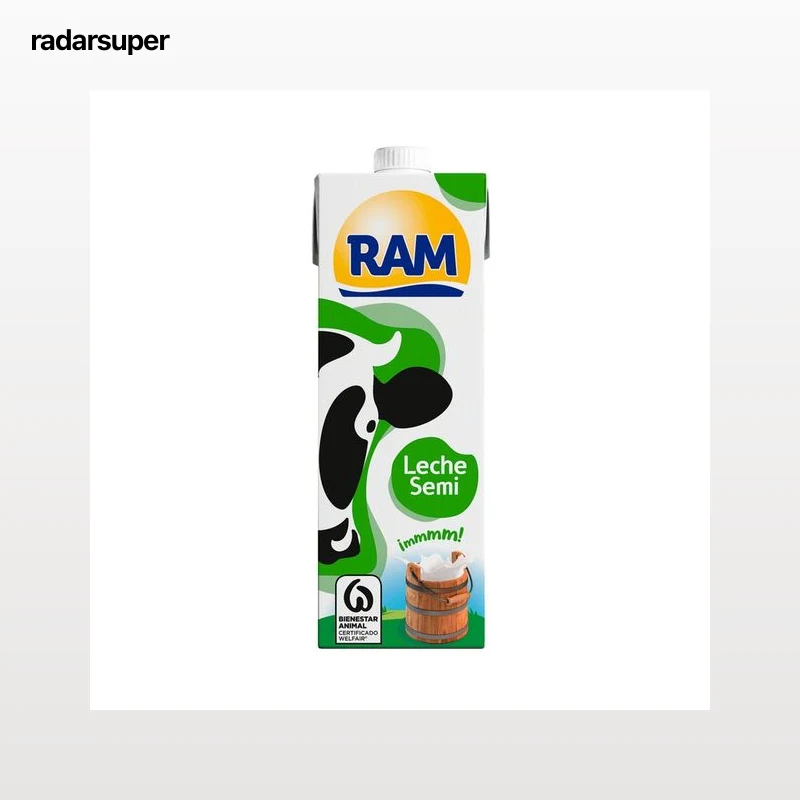 RAM Leche semidesnatada de vaca 1 l.