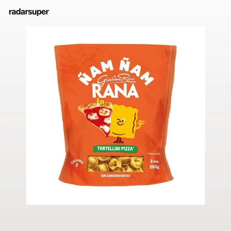 RANA Ñam ñam Tortellini de pasta fresca al huevo rellenos de pizza 200 g.