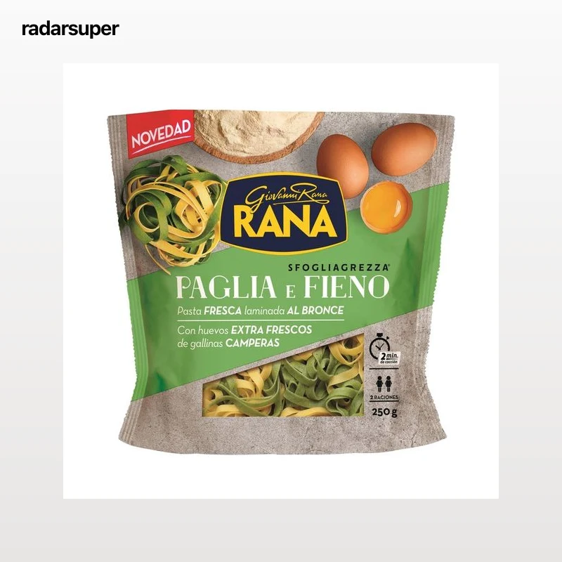 RANA Paglia e fieno de pasta fresca, laminada al bronce 250 g.
