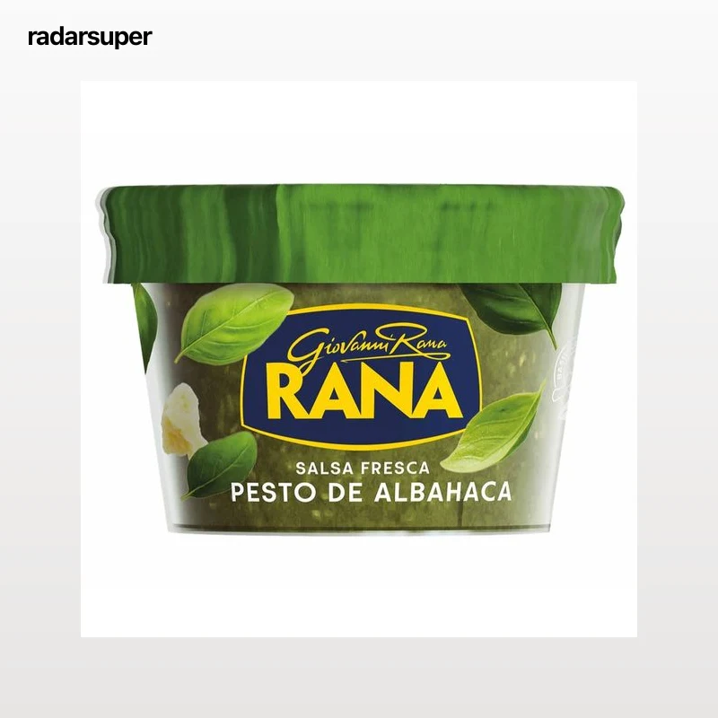 RANA Salsa fresca de pesto de albahaca, elaborada con ingredientes 100% naturales RANA 140 g.