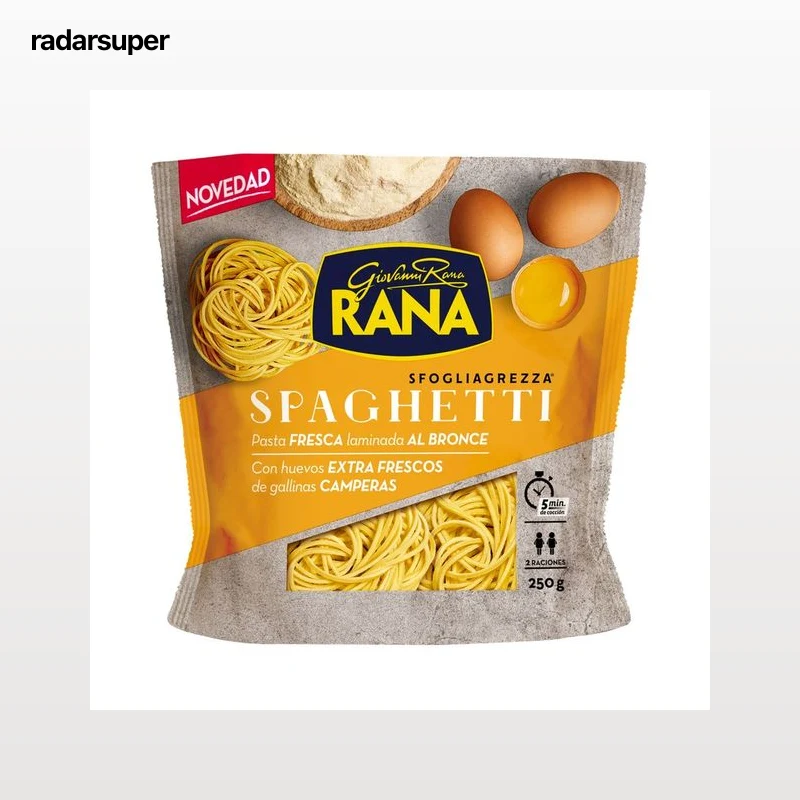 RANA Spaghetti de pasta fresca, laminada al bronce RANA 250 g.