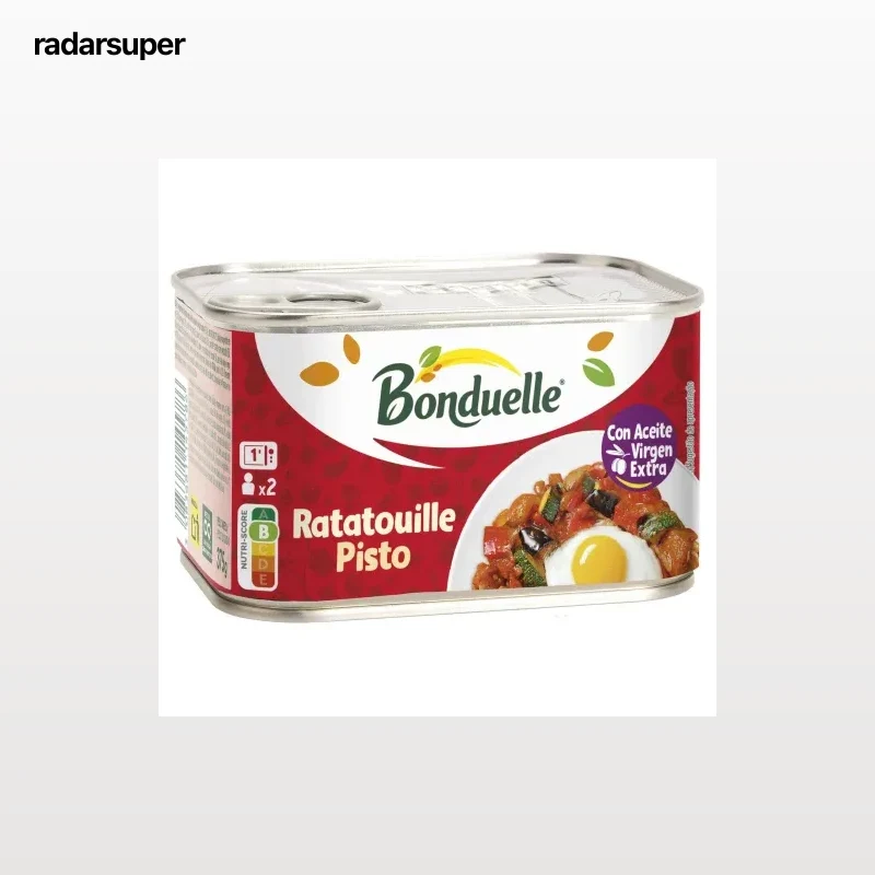 Ratatouille de berenjena, calacín y pimiento Bonduelle 375 g.