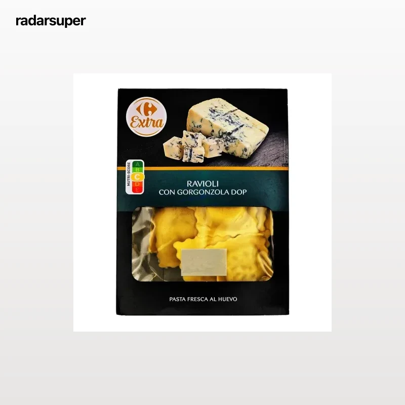 Ravioli con gorgonzola Carrefour Extra 250 g.