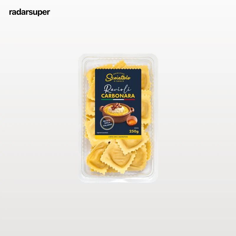 Ravioli con salsa carbonara Scoiattolo 250g