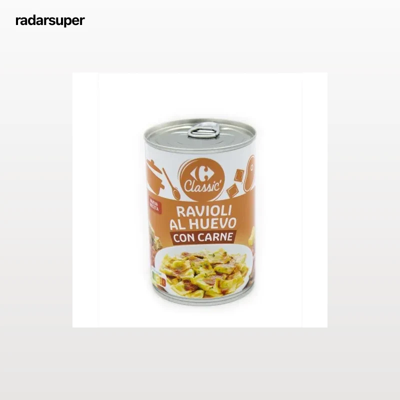 Raviolis al huevo con carne Classic Carrefour 420 g.