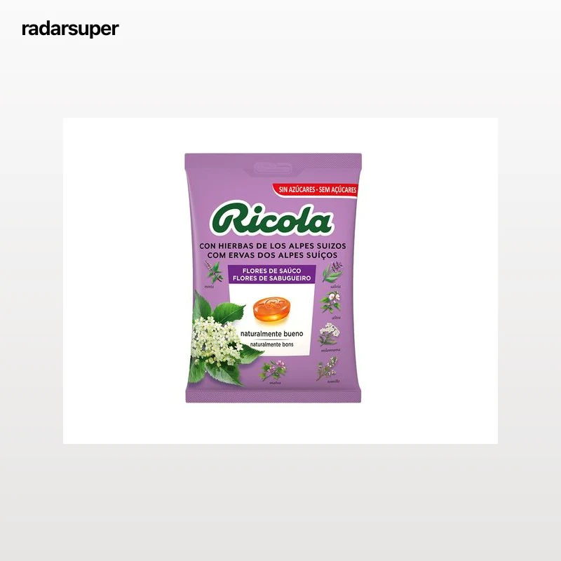 REBUÇADO SEM AÇÚCAR RICOLA FLOR SABUGUEIRO 70G