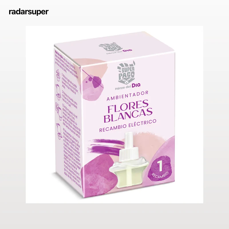 Recambio ambientador eléctrico flores blancas Dia Super Paco 1 unidad