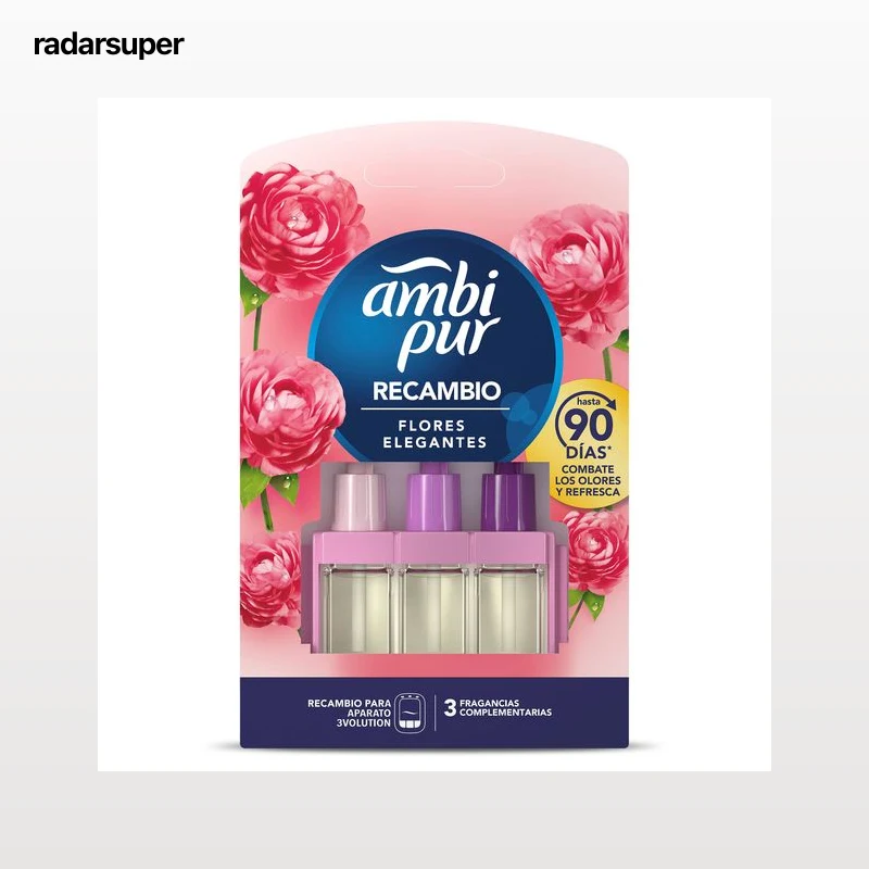 Recambio ambientador eléctrico flores elegantes Ambipur 1 unidad