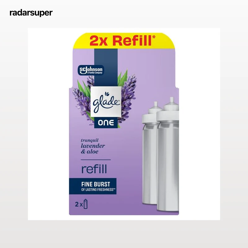 Recambio ambientador Glade one 2 unidades lavanda y aloe