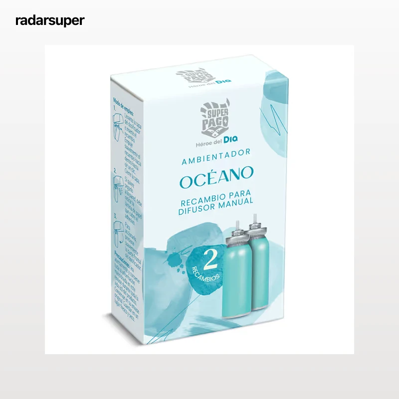Recambio ambientador manual océano Dia Super Paco 2 unidades