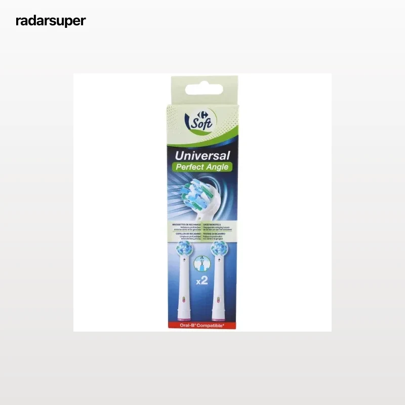 Recambios cepillo batería universal Perfect Angle Carrefour Soft 2 ud.