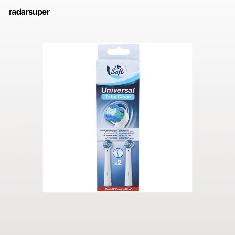 Recambios cepillo batería universal Total Clean Soft Carrefour  2 ud.