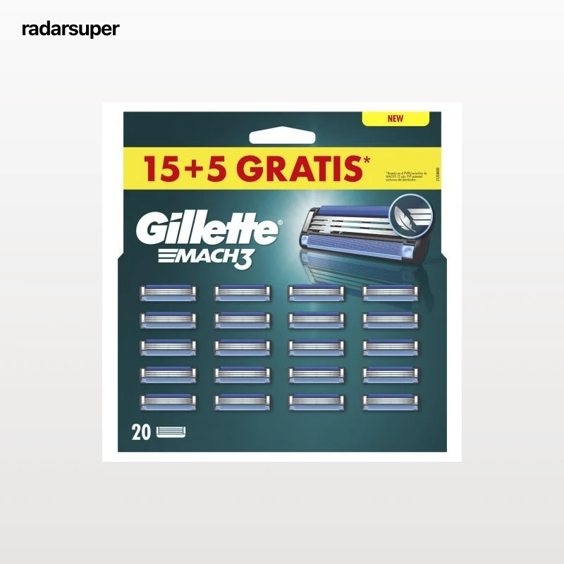 Recambios mach3 Gillette 15 ud.