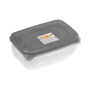 Recipiente de plástico rectangular 1,3L