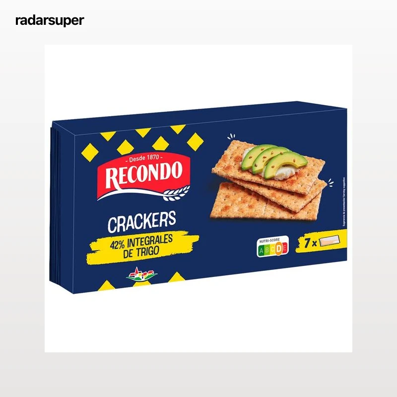 RECONDO Crackers integrales 250 g.