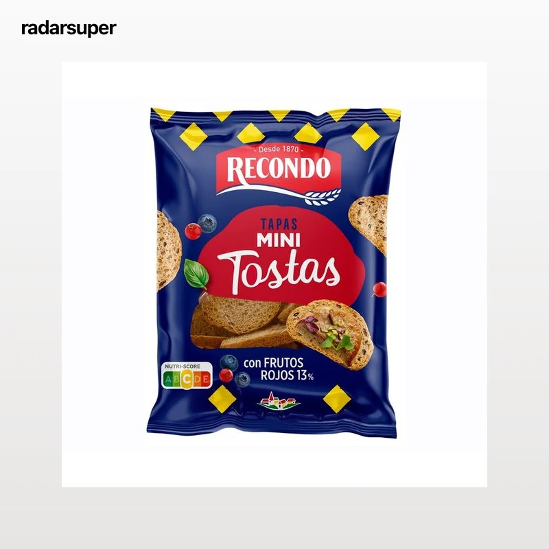 RECONDO Mini tostas  frutos rojos 100 g.