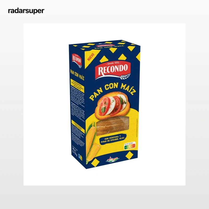 RECONDO Pan tostado c/ maíz y cúrcuma y pipas de girasol 240g