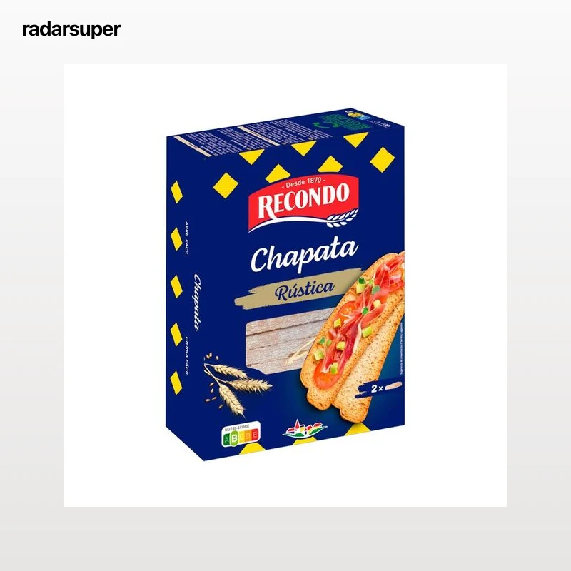 RECONDO Pan tostado tipo chapata 180 g.
