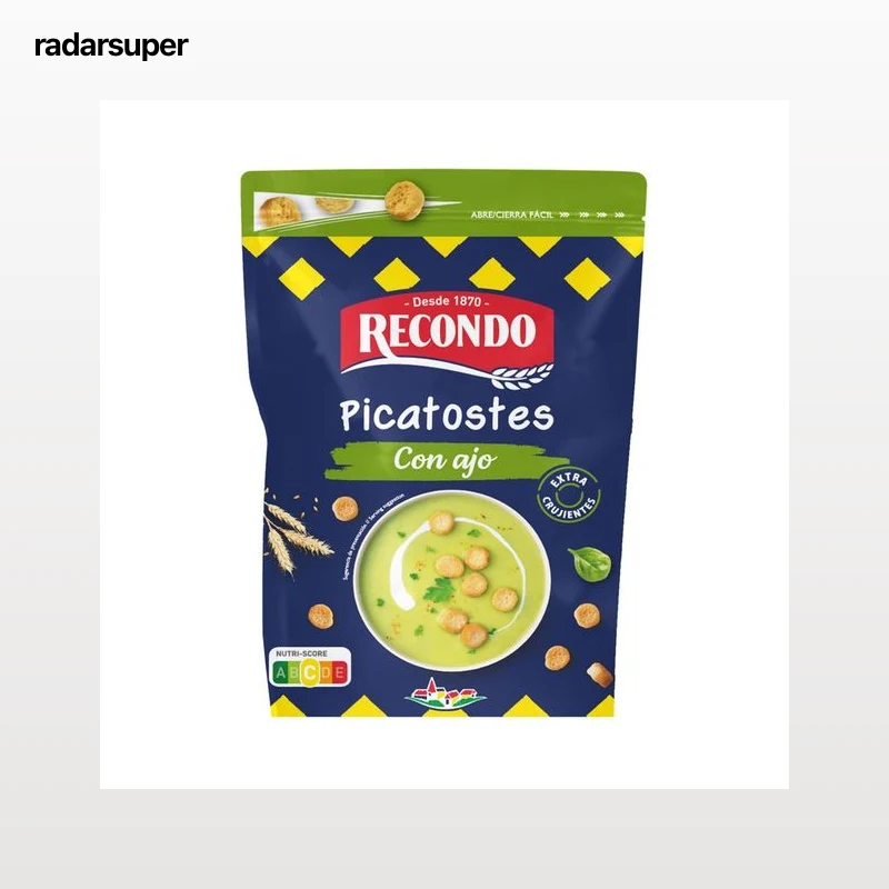 RECONDO Picatostes con ajo, extra crujientes 80 g.