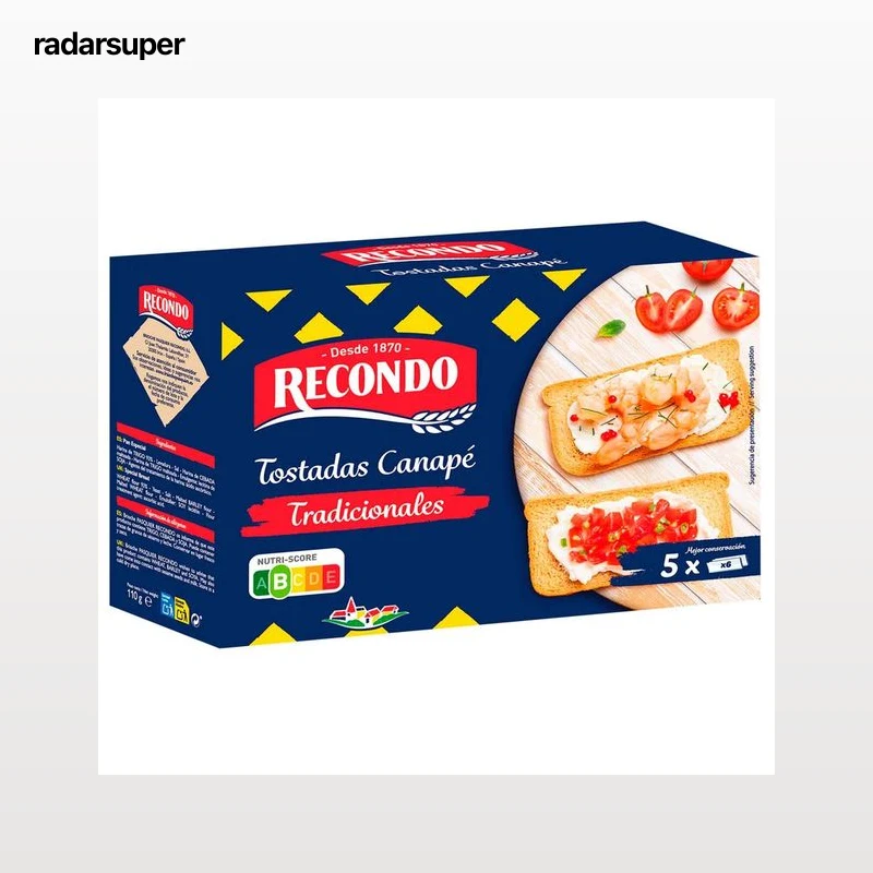 RECONDO Tostadas para canapés 100 g.