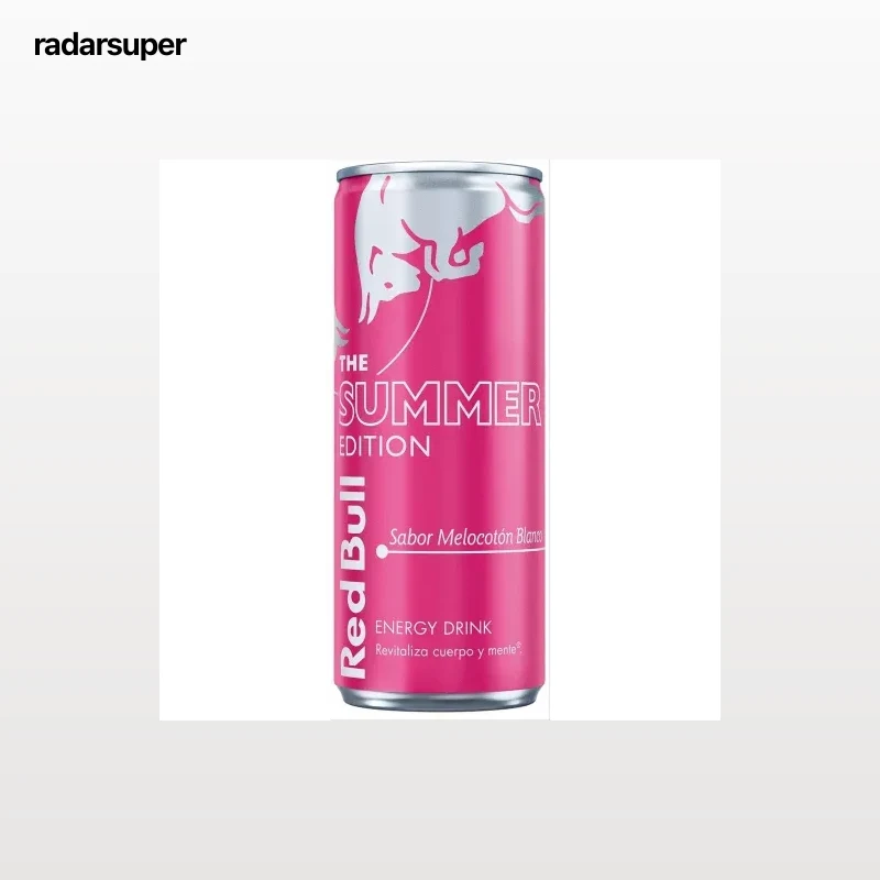 Red Bull Bebida Energética melocotón blanco lata 25 cl.