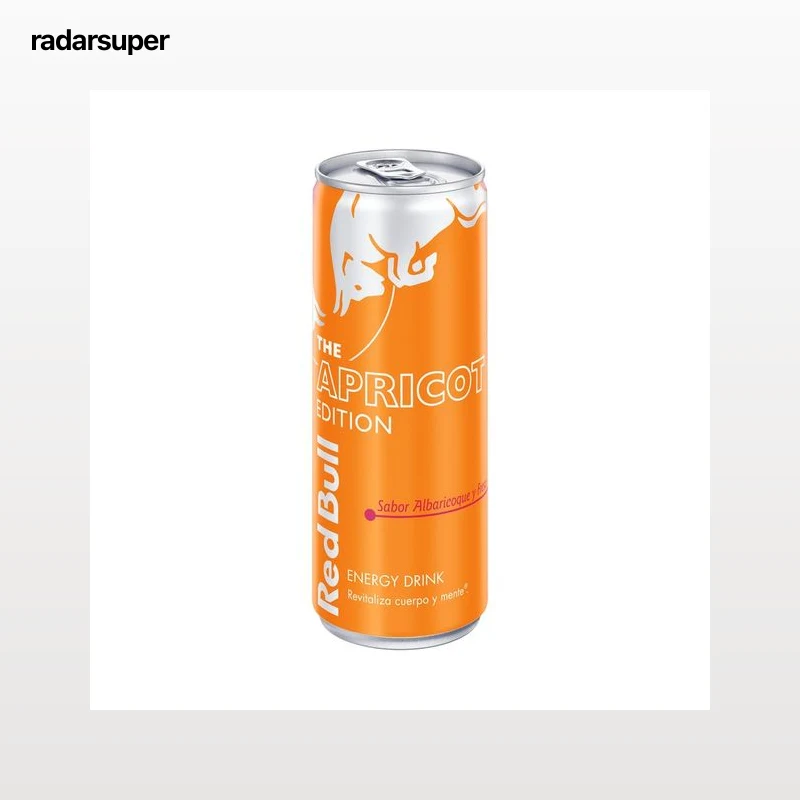 RED BULL Bebida energética sabor albaricoque y fresa lata 250 ml.