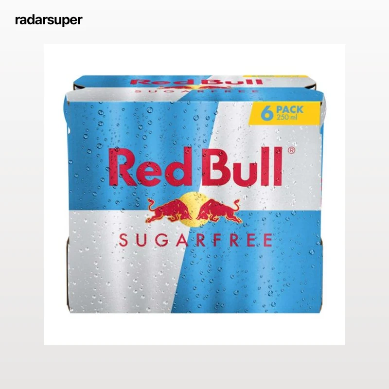 RED BULL Bebida energética sugar free pack de 6 x 250 ml.