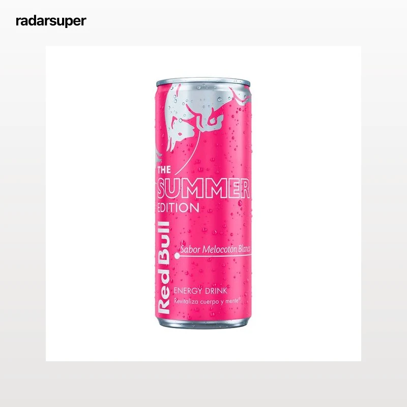 RED BULL Bebida energética white peach 250 ml.