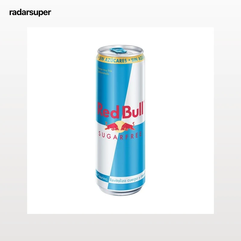 RED BULL SUGAR FREE  Bebida energética sin azúcares lata 335 ml.