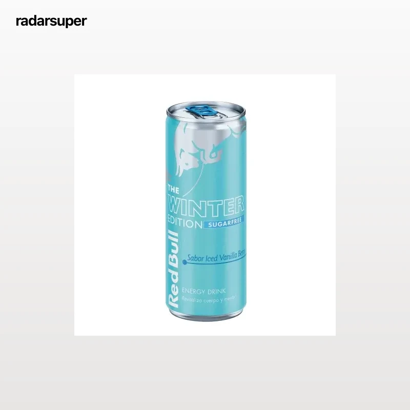 Red Bull Winter Edition sabor iced vanilla berry sin azúcar lata 25 cl.