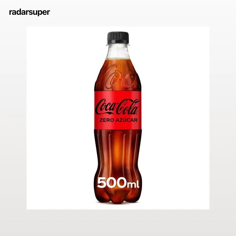Refresco cola Coca-Cola botella 50cl zero azúcar