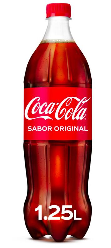 Refresco cola Coca-Cola Sabor Original botella 1,25l