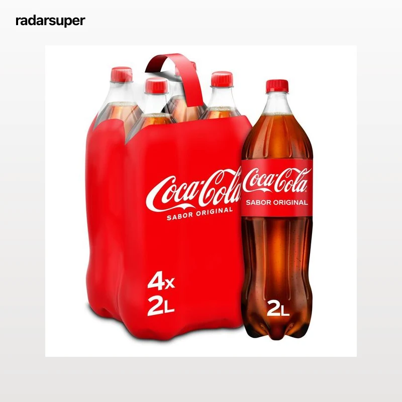 Refresco cola Coca-Cola Sabor Original botella 2l pack 4