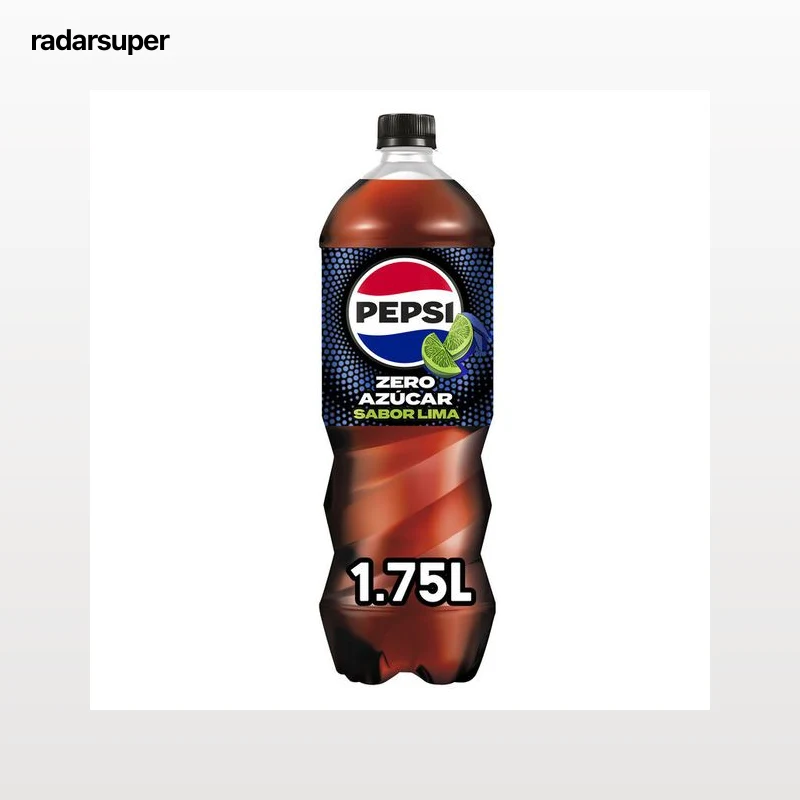 Refresco cola Pepsi zero botella 1,75l lima